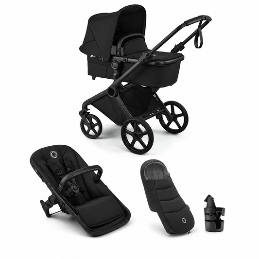 Bugaboo Cub Essential Stroller Bundle - Heritage Black