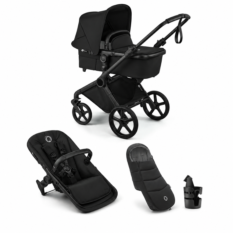 Bugaboo Cub Essential Stroller Bundle - Heritage Black