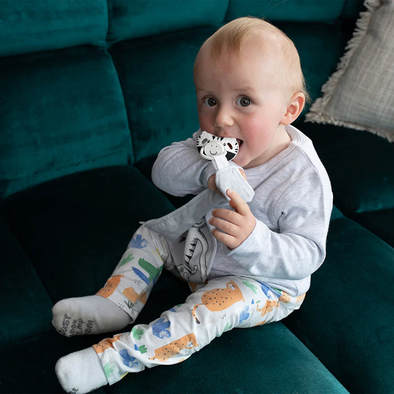 Matchstick Monkey All-In-1 Soother & Comforter - Zebra