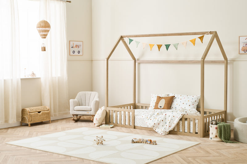 Tutti Bambini Casa Grande Montessori Toddler Floor Bed 90 x 200cm - Harvest Oak