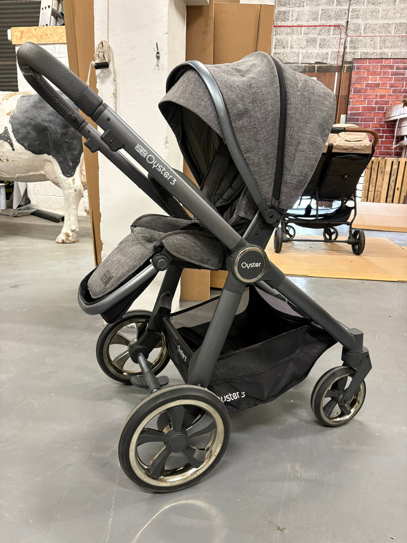 PRE LOVED Babystyle Oyster3 Pram + Pushchair - City Grey