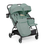Ickle Bubba Aries Double Prime Autofold Stroller Bundle - Sage Green
