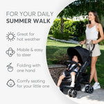 OPEN BOX Kikkaboo Lightweight Beetle Stroller - Beige