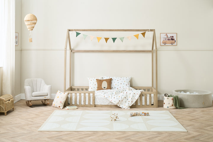 Tutti Bambini Casa Grande Montessori Toddler Floor Bed 90 x 200cm - Harvest Oak