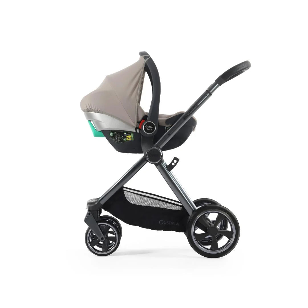 Oyster4 Travel System Bundle Inc Capsule Car Seat - Stone