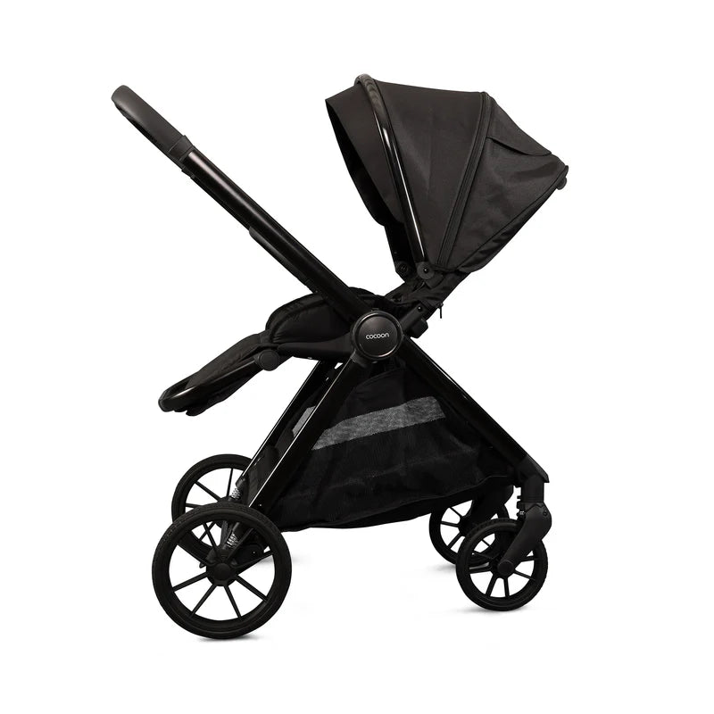 Mee-Go Cocoon Pushchair Bundle with Accessories – Liquorice