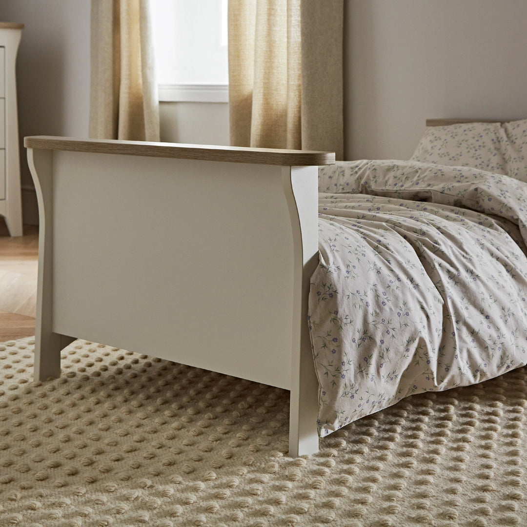CuddleCo Clara Toddler Bed - White & Ash