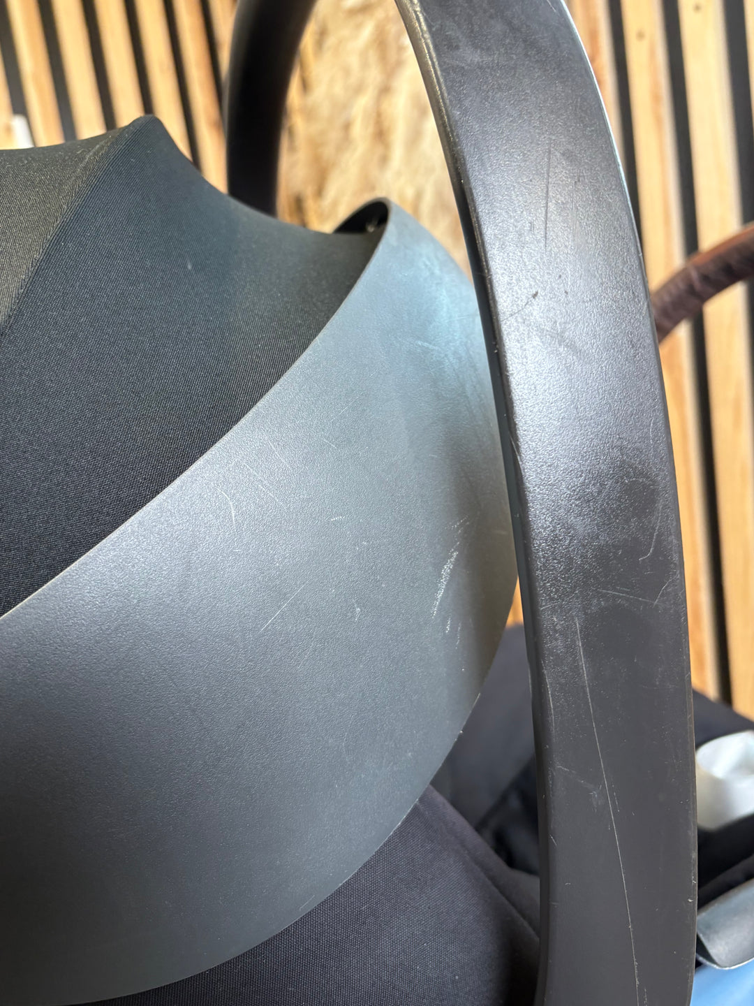 PRE LOVED Cybex Priam Pushchair inc. Cloud T Car Seat - Sepia Black on Rose Gold