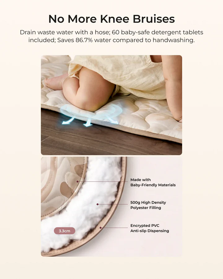 Momcozy Baby Portable Play Mat - Leopard Brown