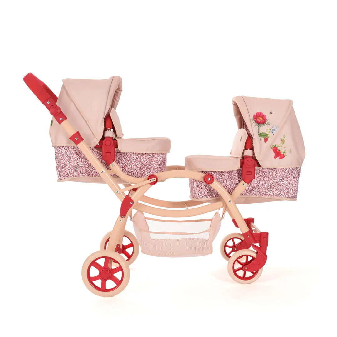 Roma RHS Twins Dolls Pram - Flora