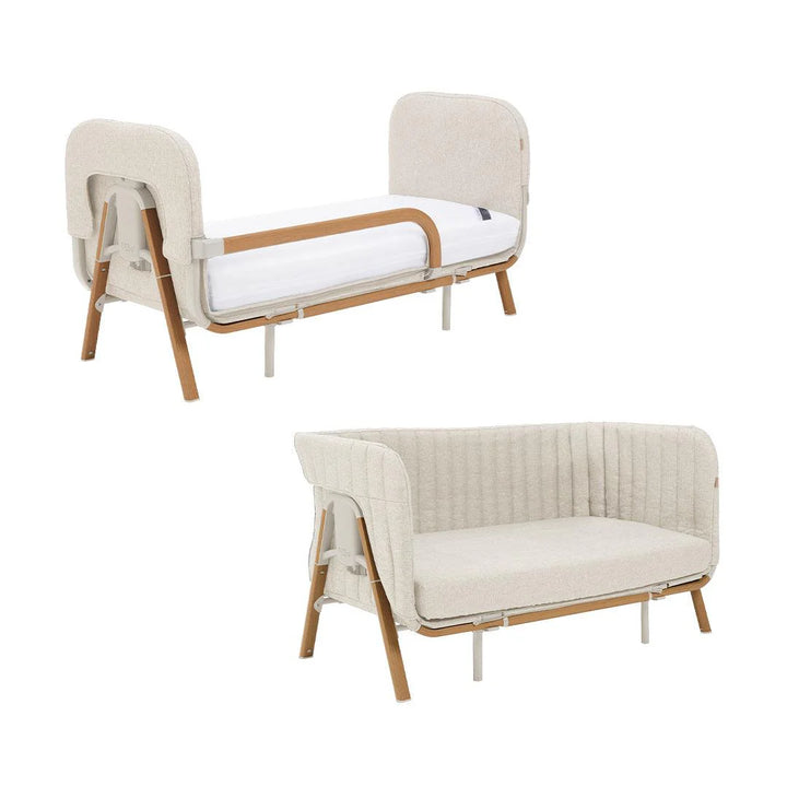 Tutti Bambini CoZee XL Junior Bed + Sofa Expansion Pack - Scandinavian Walnut/Ecru