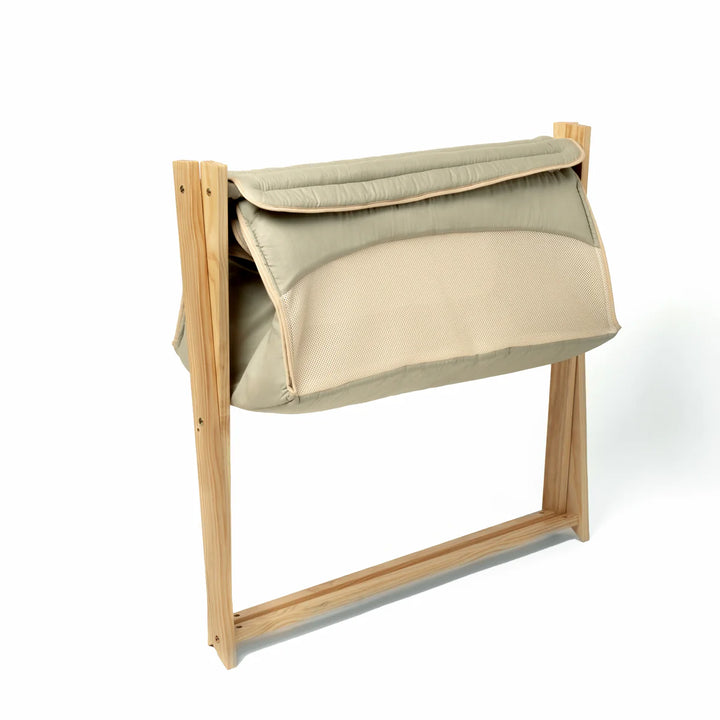 Clair De Lune Organic Folding Crib - Sage Green