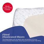 Chicco Next2Me Cotton Forever Cot Sheet 2 Pack - Cloud