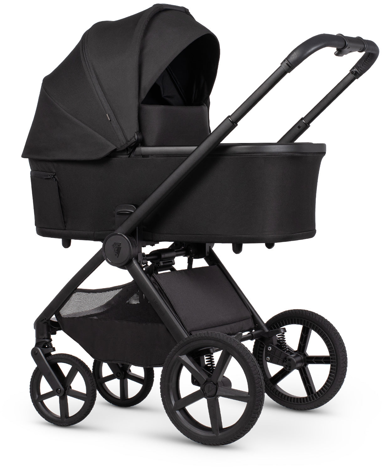 Venicci Upline3 Travel System Inc Tiago Car Seat & 360 Base 13 Piece Luxury Bundle - Onyx