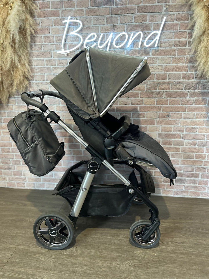 PRE LOVED Silver Cross Pioneer Pram & Pushchair - Clay