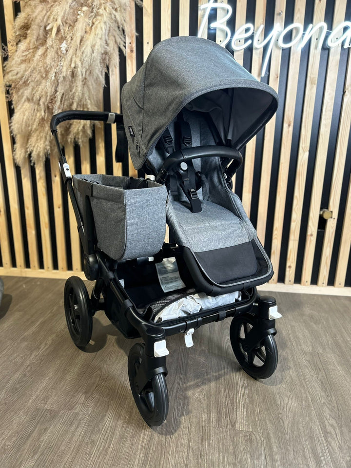 PRE LOVED Bugaboo Donkey 5 Duo - Black/Grey Melange + Accessories