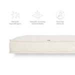 The Little Green Sheep Twist Natural Toddler Mattress 70x160cm to fit IKEA