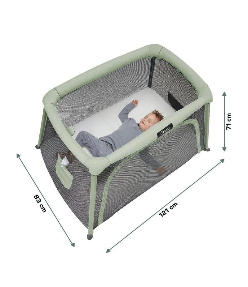 Babymoov 3in1 Moov & Comfy Travel Cot - Sage