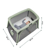 Babymoov 3in1 Moov & Comfy Travel Cot - Sage