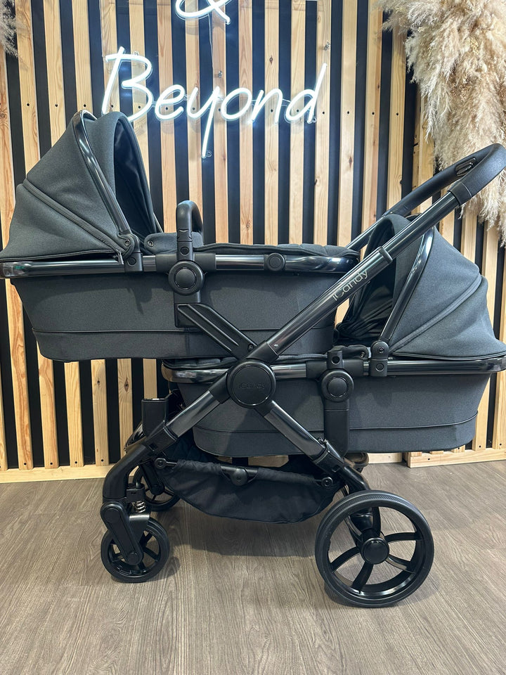 PRE LOVED iCandy Peach 7 Twin Bundle - Dark Grey