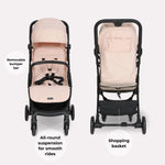 My Babiie MBX2 Compact Stroller - Blush Pink