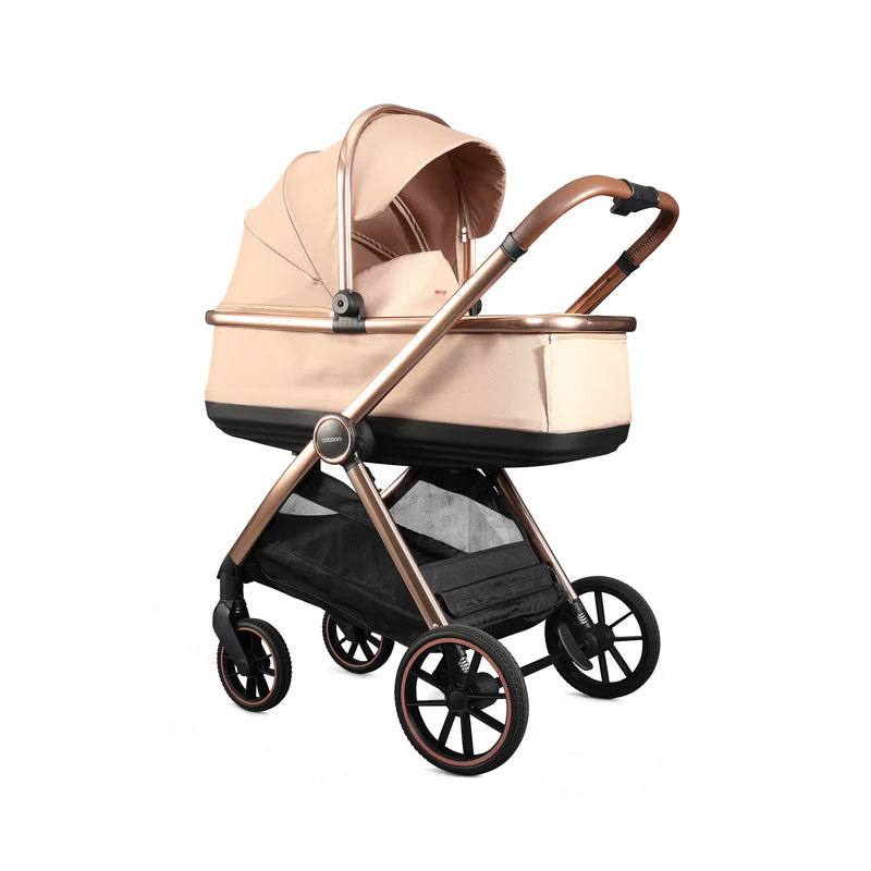 Mee-Go Cocoon Pushchair Bundle with Accessories – Toffee