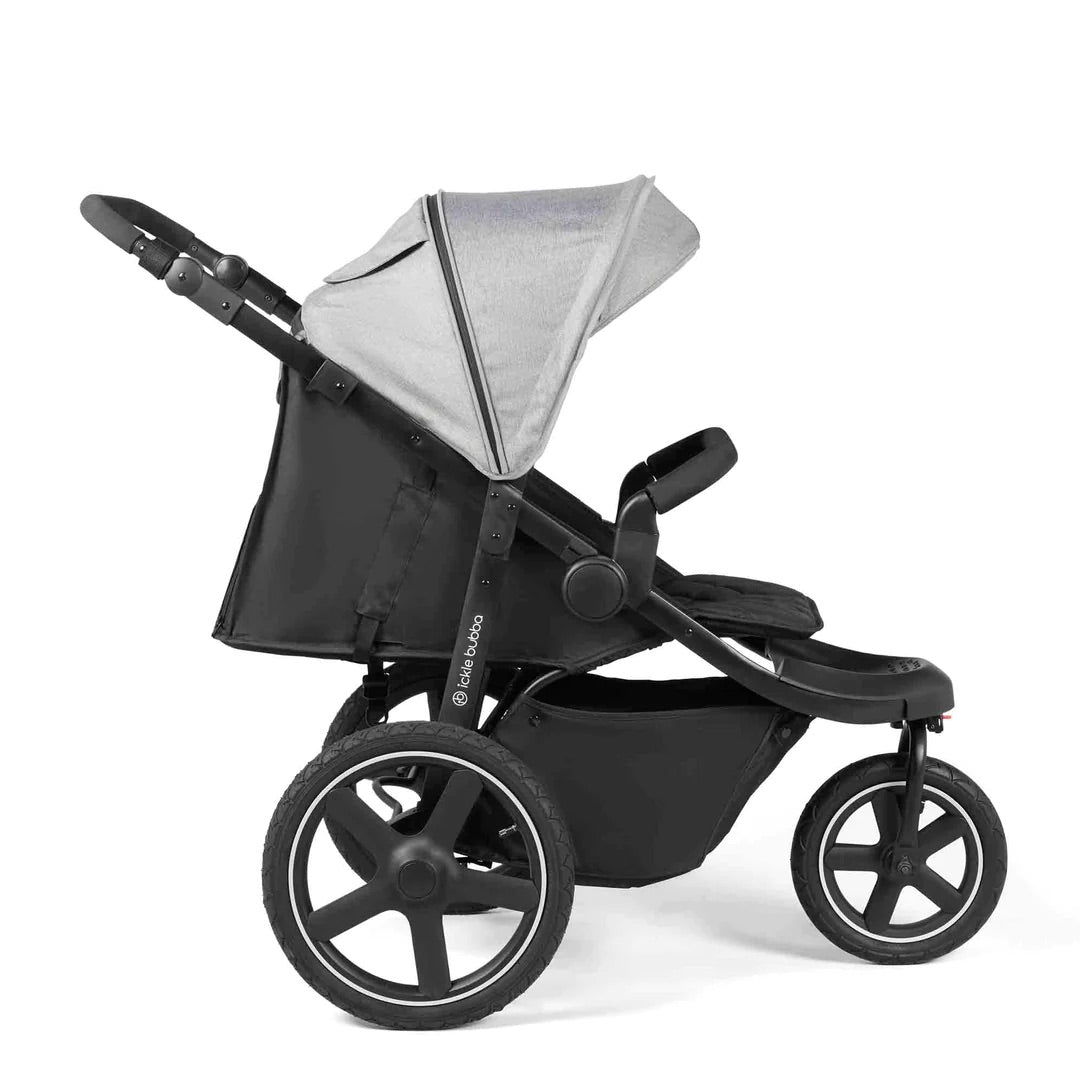 Ickle Bubba Venus Jogger Prime & Newborn Cocoon Bundle - Black/Space Grey