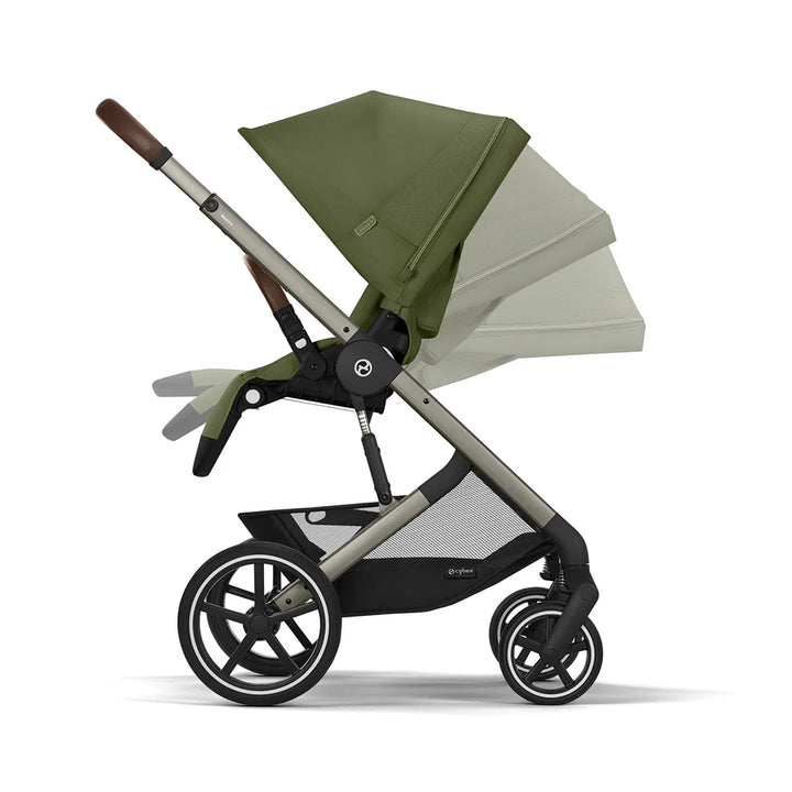 Cybex Balios S Lux Essential Bundle - Taupe/Moss Green