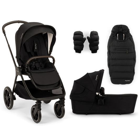 Nuna Triv LX 2in1 Pushchair + Carrycot Bundle - Caviar