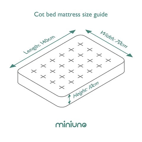 Miniuno Coolmax Fibre Mattress – 140cm x 70cm