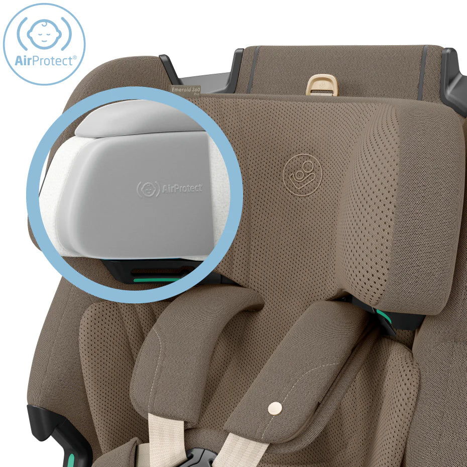 Maxi-Cosi Emerald 360 Pro Car Seat Birth - 12 years old - Authentic Truffle