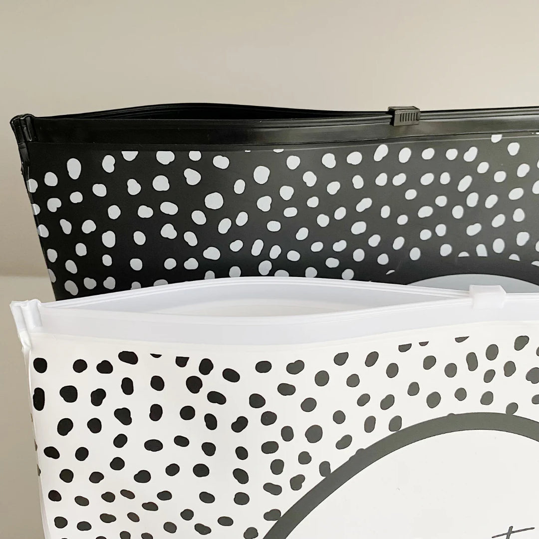 Bobbin & Bumble Zip Lock Hospital Bag Organiser Pouches - Spotty Print