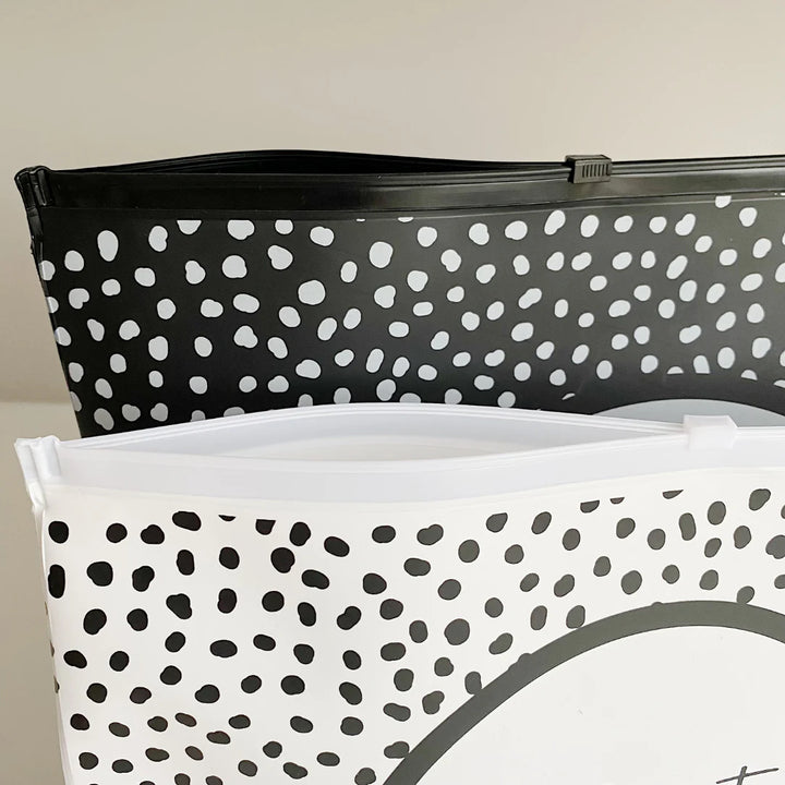 Bobbin & Bumble Zip Lock Hospital Bag Organiser Pouches - Spotty Print