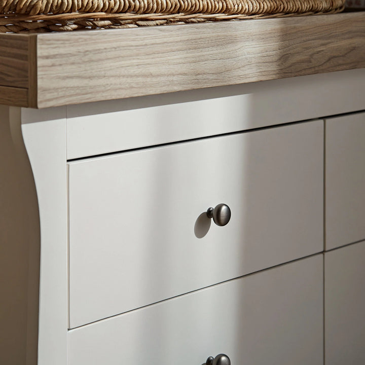 CuddleCo Clara 6 Drawer Dresser - White & Ash