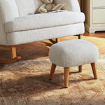 CuddleCo Etta Cuddle Nursing Chair & Foot stool - Boucle Off White