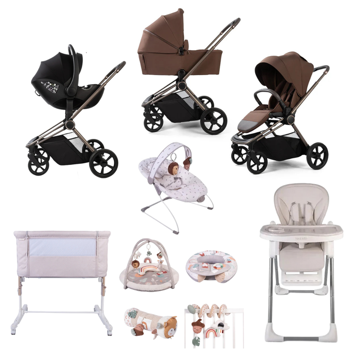 Redkite Push Me Cruise Travel System & Home Bundle - Chestnut