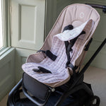 Avery Row Pram Liner - Anemone/Pink Check