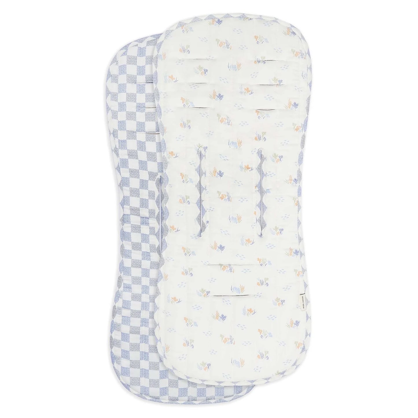 Avery Row Pram Liner - Coastline/Waves
