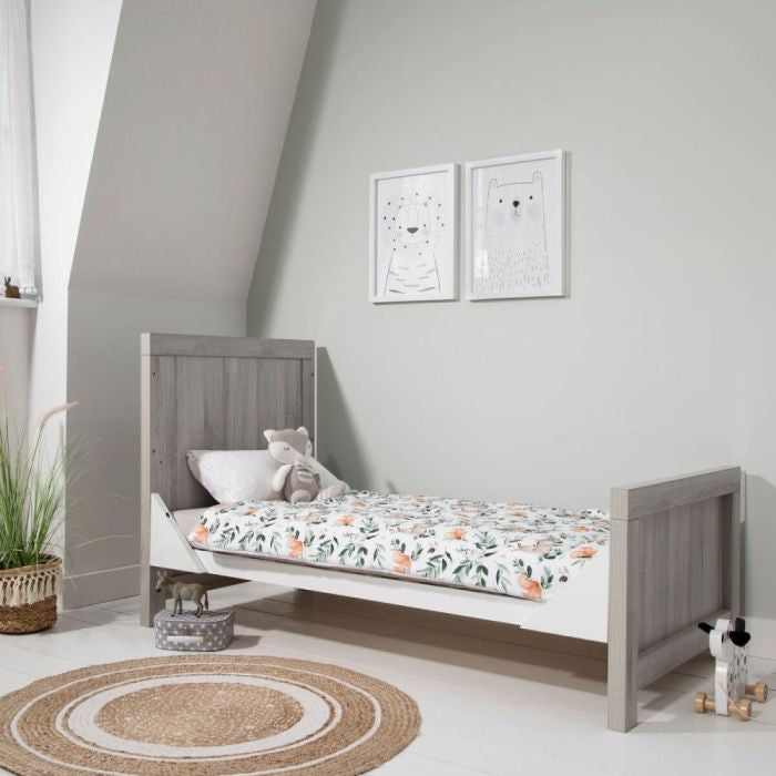 Tutti Bambini Modena Cot Bed - Grey Ash/White