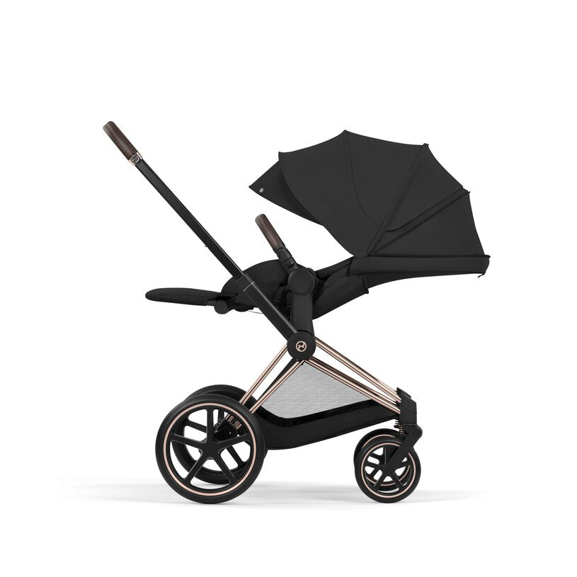 Cybex Priam Comfort Ultimate Cloud T Plus Travel System Bundle - Sepia Black/Rose Gold