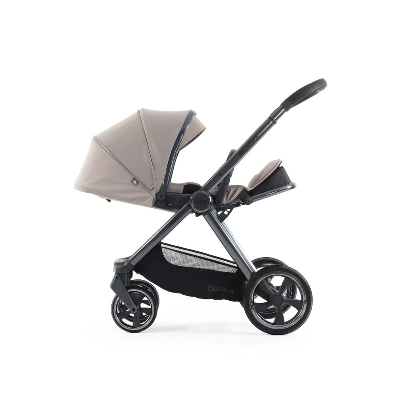 Oyster4 Luxury Travel System Bundle Inc Capsule 360 Car Seat - Stone