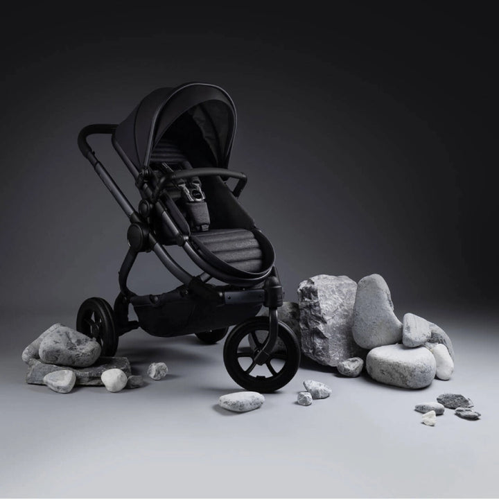 iCandy Peach 7 All-Terrain Complete Pushchair Bundle with Maxi-Cosi Pebble 360 Pro Car Seat & Base - Storm Grey