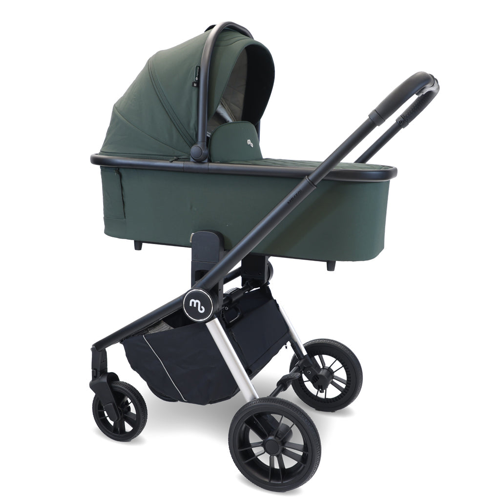 My Babiie MB450i 3in1 Travel System with Rotating Car Seat + Base - Forest Green