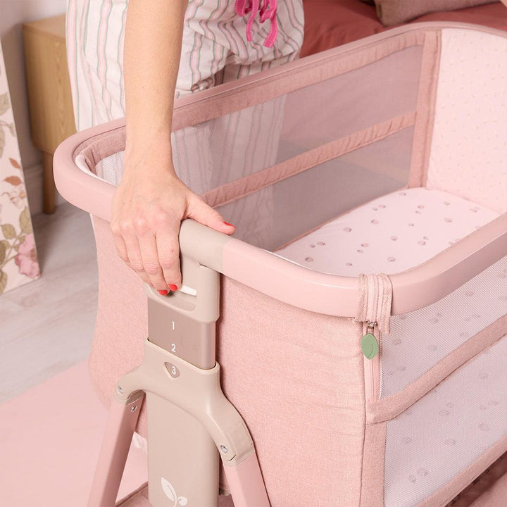 Tutti Bambini Cozee Zen Bedside Crib - Blush