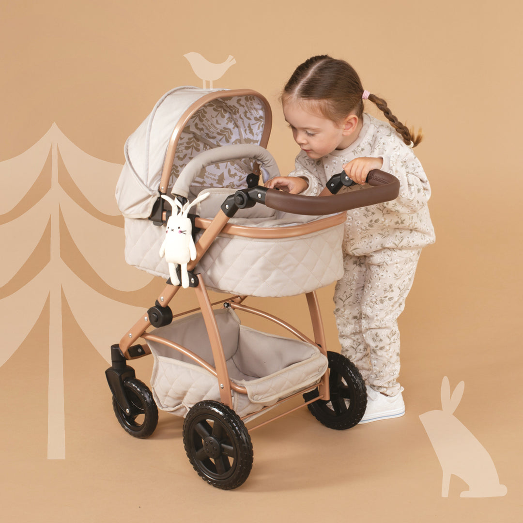 Cosatto Wow 3in1 Complete Dolls Travel System Set - Whisper