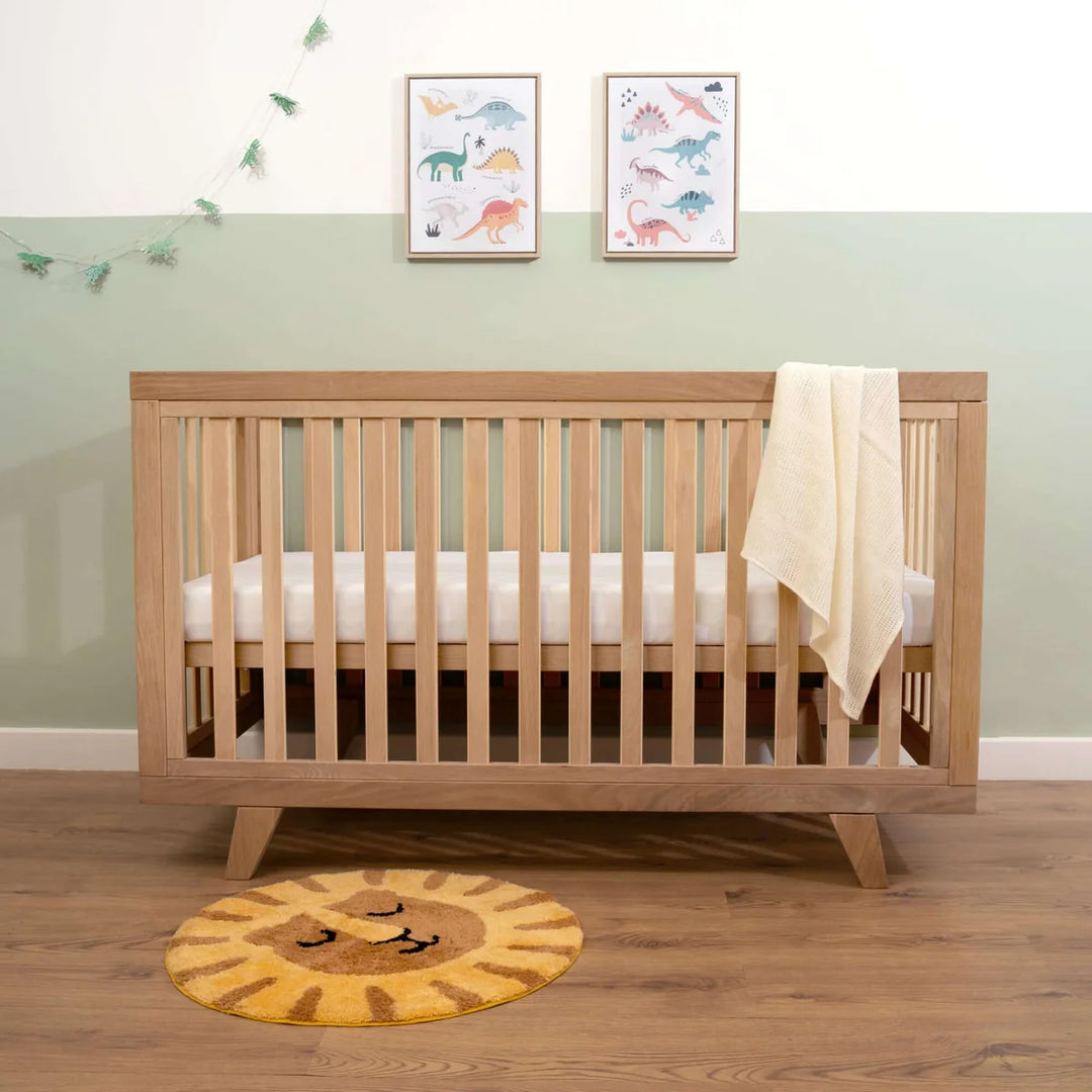 Clair De Lune Solid Oak Cot Bed