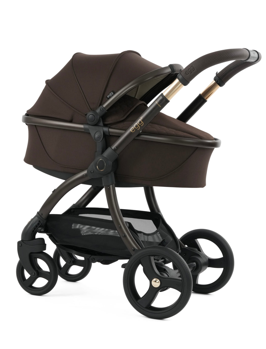 egg3 Luxury Maxi-Cosi Cabriofix i-Size Travel System Bundle - AINR Exclusive Turkish Coffee