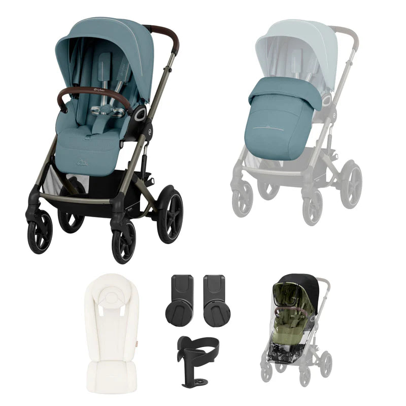 Cybex Talos S Lux 8 Piece Bundle - Stormy Blue