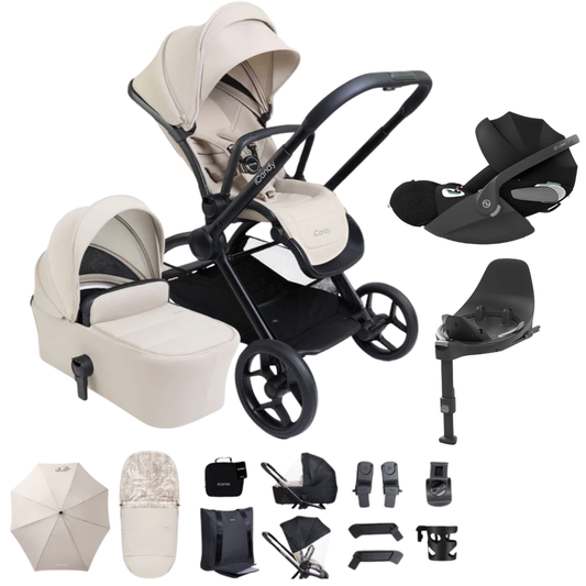 iCandy Core2 Travel System with Cybex Cloud T & Base T - Sandstone