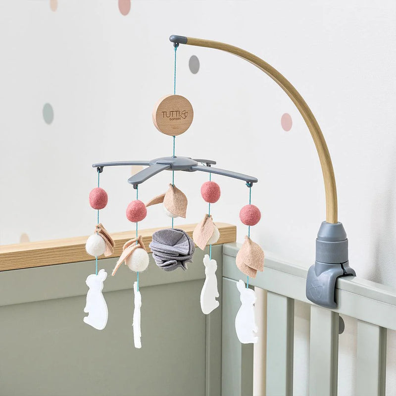 Tutti Bambini Cozee 2 In 1 Crib/Cot Mobile - Oak/Cocoon